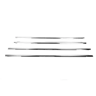 Cornici esterne finestrini acciaio inox (4 pz) foto 3