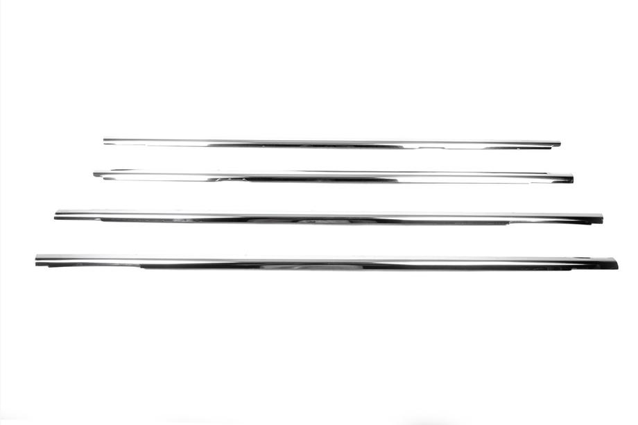 Volkswagen Jetta 2006-2011 Cornici esterne finestrini acciaio inox (4 pz) Carmos - Acciaio Inox Turco Foto 3