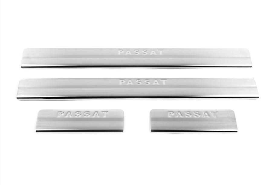 Volkswagen Passat B5 1997-2005 Battitacco OmsaLine (4 pz, acciaio inox) Foto 8