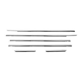 Cornici esterne finestrini acciaio inox (4 pz) Volkswagen Passat B5 1997-2005 foto 2