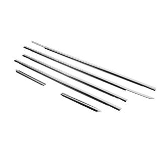 Cornici esterne finestrini acciaio inox (4 pz) Volkswagen Passat B5 1997-2005 foto 3