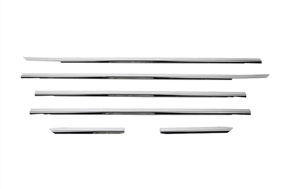 Volkswagen Passat B5 1997-2005 Cornici esterne finestrini acciaio inox (4 pz) Foto 2