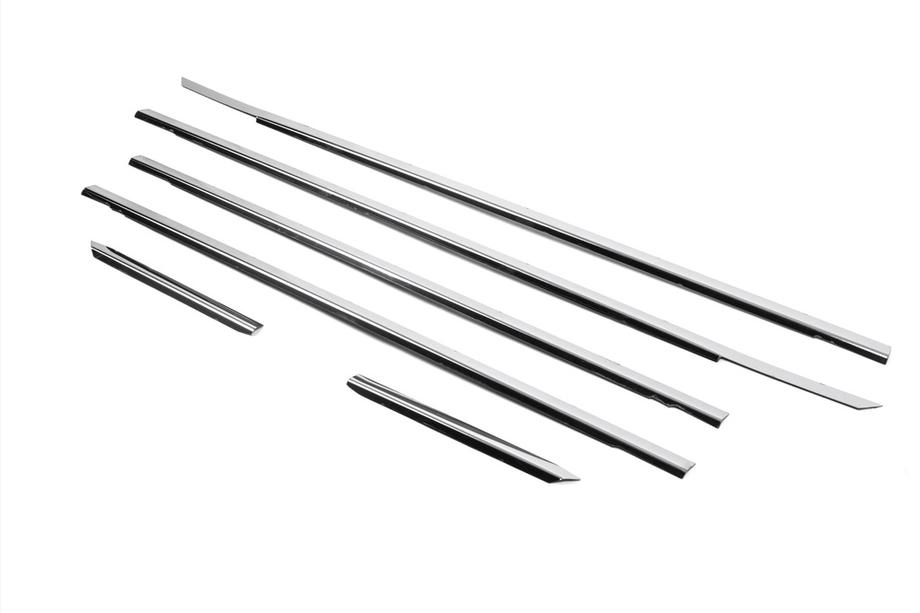 Volkswagen Passat B5 1997-2005 Cornici esterne finestrini acciaio inox (4 pz) Foto 3