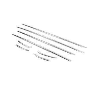 Modanature finestrini acciaio inox (8 pz) foto 4