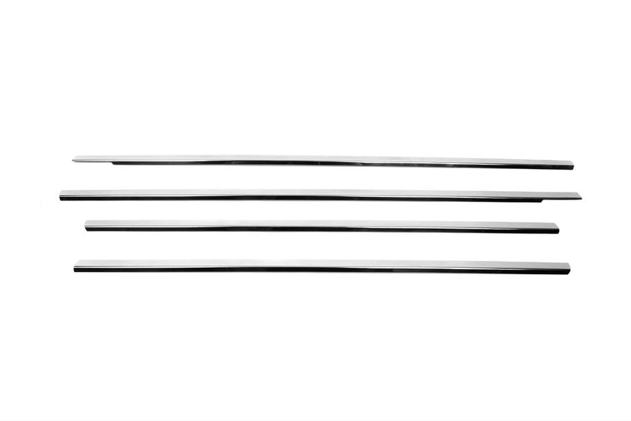 Hyundai Accent 2006-2010 Cornici esterne finestrini acciaio inox (4 pz) Carmos - Acciaio Inox Turco Foto 4