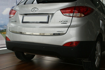 Hyundai IX-35 2010-2015 Modanatura bagagliaio acciaio inox foto 1