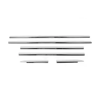 Cornici esterne finestrini acciaio inox (6 pz) Mercedes ML W163 1997-2005 foto 3