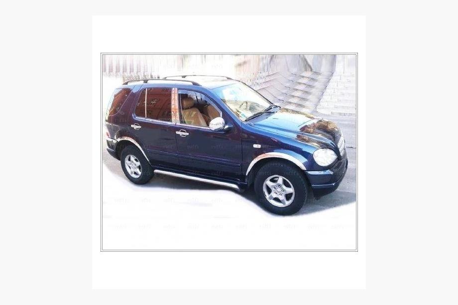 Mercedes ML W163 1997-2005 Cornici esterne finestrini acciaio inox (6 pz) Carmos - Acciaio Inox Turco Foto 4