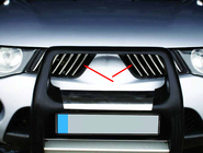 Mitsubishi L200 2006-2015 Coperture Griglia Cromate (14 pz, Acciaio Inox) foto 2