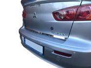 Mitsubishi Lancer X 2008- Protezione battivaligia acciaio inox Carmos - Acciaio Inox Turco foto 1