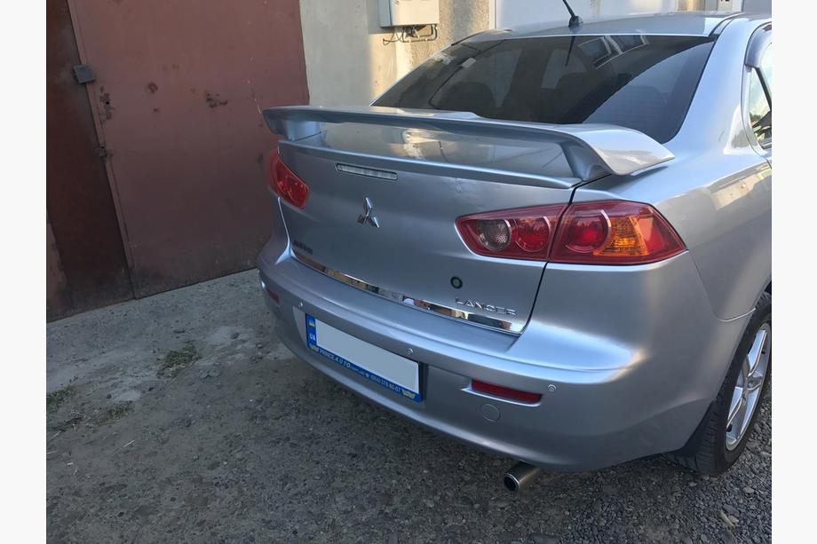 Mitsubishi Lancer X 2008- Protezione battivaligia acciaio inox Foto 2