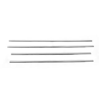 Cornici Finestrini Acciaio Inox (4 pz) Mitsubishi Pajero Wagon IV 2006-2021 foto 3