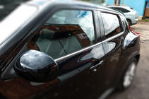 Nissan Juke 2010-2019 Cornici finestrini acciaio inox (4 pz) foto 2