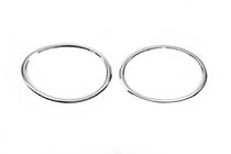 Nissan Juke 2010-2019 Coperture fari anteriori cromate (2 pz, acciaio inox) foto 5
