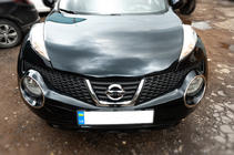 Nissan Juke 2010-2019 Coperture fari anteriori cromate (2 pz, acciaio inox) foto 3