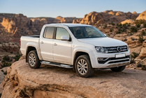 Volkswagen Amarok 2010-2022 Pedane Laterali Tayga V2 (2 pz, Alluminio) foto 1