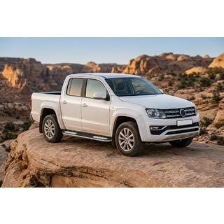 Pedane Laterali Tayga V2 (2 pz, Alluminio) Volkswagen Amarok 2010-2022 foto 1