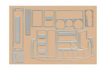 Volkswagen T4 Caravelle/Multivan 1990–2003 Coperture cruscotto (1999-2003) Alluminio foto 6