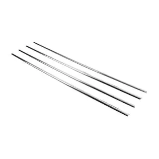 Cornici Finestrini Acciaio Inox (4 pz) foto 3