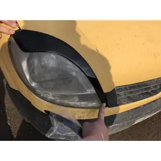 Palpebre Fari (2 pz, ABS Nero) (2003-2008) Renault Kangoo 1998-2008 foto 2