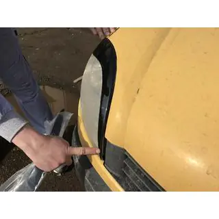 Palpebre Fari (2 pz, ABS Nero) (2003-2008) Renault Kangoo 1998-2008 foto 3