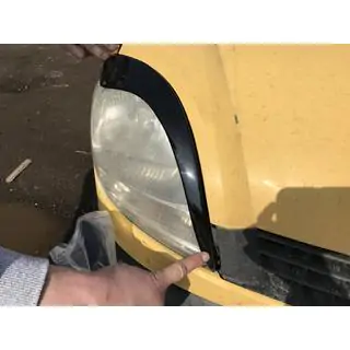 Palpebre Fari (2 pz, ABS Nero) (2003-2008) Renault Kangoo 1998-2008 foto 4