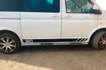 Volkswagen T5 Multivan 2003–2010 Barre Laterali (2 pz, Acciaio Inox) 60mm, Passo Lungo foto 9