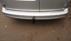 Volkswagen Caddy 2015-2020 Protezione Paraurti Posteriore OmsaLine Acciaio Inox foto 3