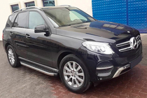 Mercedes GLE/ML class W166 2011-2018 Pedane Laterali BlackLine (2 pz, Alluminio) foto 1