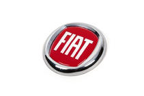 Fiat Emblema (rosso V1, autoadesivo) 120 mm foto 2