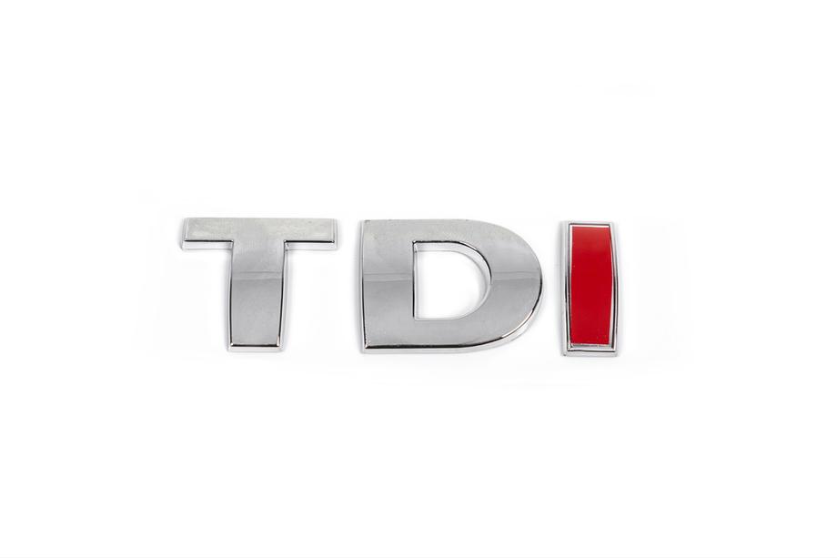 Volkswagen Crafter 2006-2016 Scritta TDI (carattere dritto) I Rossa Foto 3