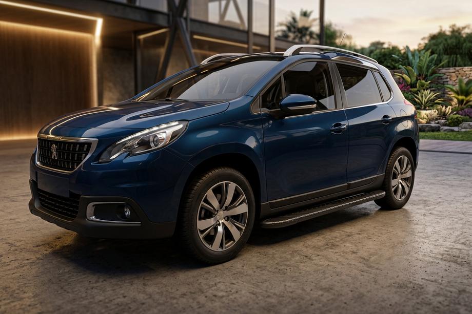Peugeot 3008 2008-2016 Pedane Laterali Bosphorus Black (2 pz, Alluminio) 2008-2014 Image
