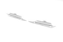 Nissan Navara 2006-2015 Copertura cromata per sensori di parcheggio (2 pz, acciaio inox) foto 1
