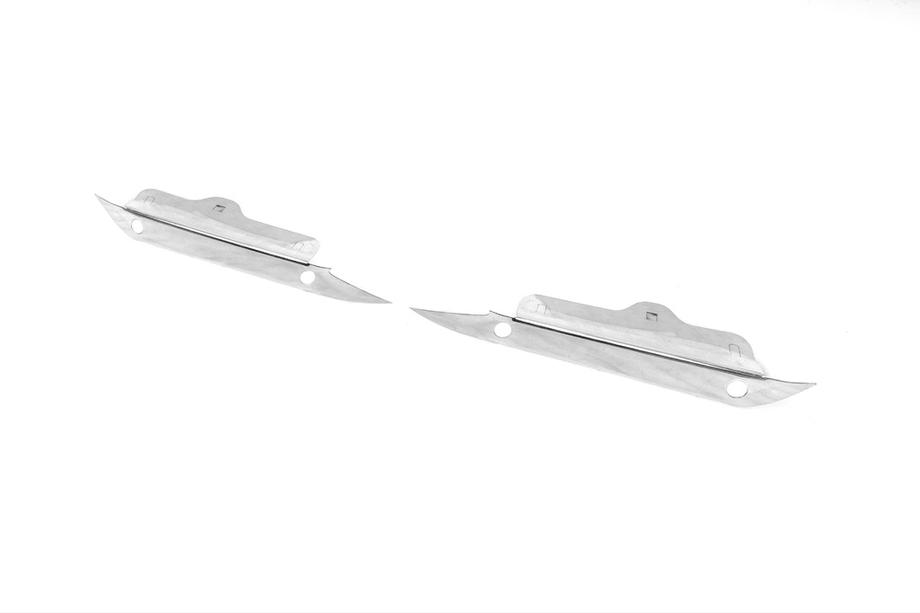 Nissan Navara 2006-2015 Copertura cromata per sensori di parcheggio (2 pz, acciaio inox) Image