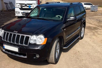 Jeep Grand Cherokee WK 2004-2010 Pedane Laterali Maydos V2 (2 pz, acciaio inox) foto 2