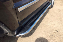Jeep Grand Cherokee WK 2004-2010 Pedane Laterali Maydos V2 (2 pz, acciaio inox) foto 6