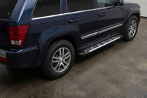 Jeep Grand Cherokee WK 2004-2010 Pedane Laterali Sunrise (2 pz, Alluminio) foto 1