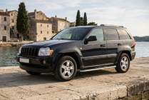 Jeep Grand Cherokee WK 2004-2010 Pedane Laterali Maydos V1 (2 pz, Alluminio e Acciaio Inox) foto 1