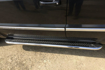 Jeep Grand Cherokee WK2 2010-2021 Pedane Laterali Maydos V2 (2 pz, acciaio inox) foto 1