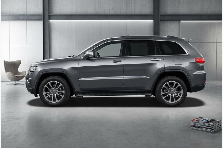 Jeep Grand Cherokee WK2 2010-2021 Pedane Laterali Maya V1 (2 pz, Alluminio) Foto 1