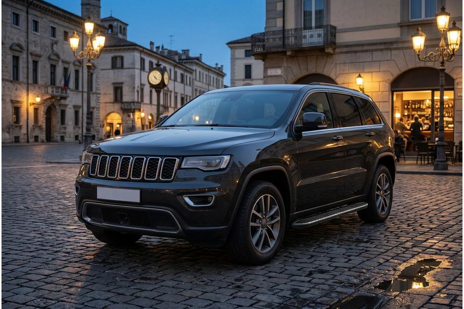 Jeep Grand Cherokee WK2 2010-2021 Pedane Laterali Bosphorus Black (2 pz, Alluminio) Foto 1