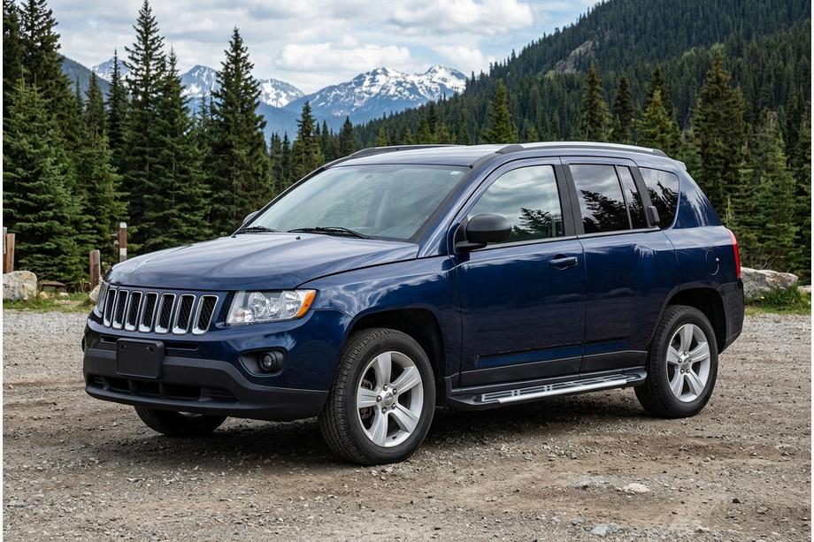 Jeep Compass 2006-2016 Pedane Laterali Sunrise (2 pz, Alluminio) Image