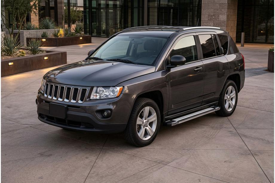Jeep Compass 2006-2016 Pedane Laterali Rainbow (2 pz, Alluminio) Image
