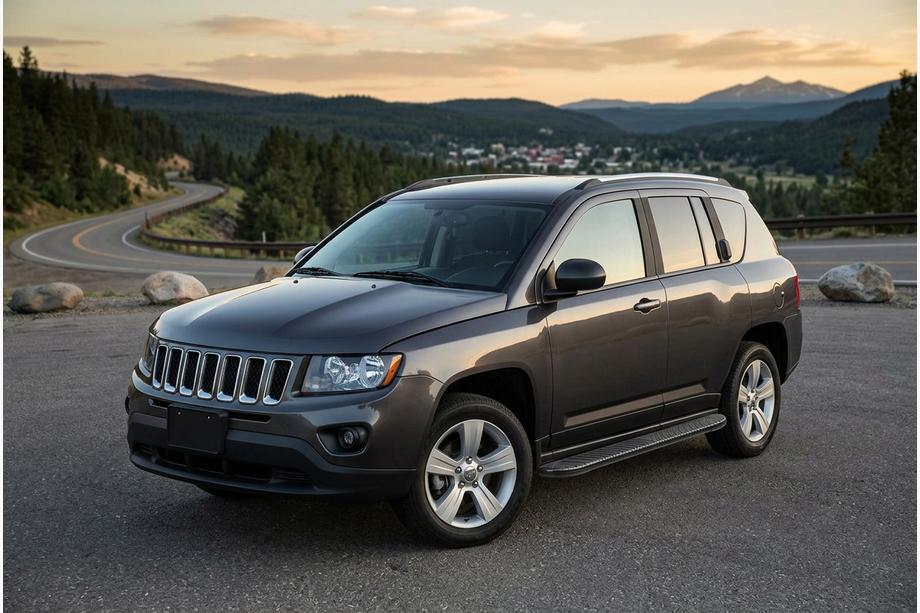 Jeep Compass 2006-2016 Pedane Laterali Bosphorus Black (2 pz, Alluminio) Image