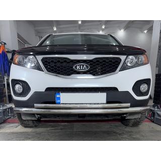 Protezione anteriore inferiore acciaio inox Kia Sorento II XM 2009-2014 foto 1