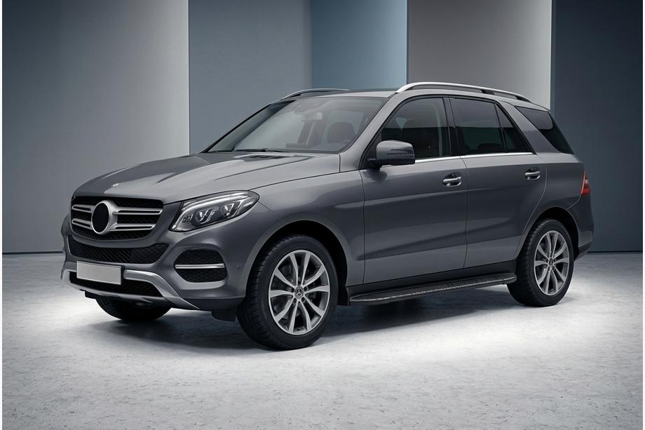 Mercedes GLE/ML class W166 2011-2018 Pedane Laterali Bosphorus Black (2 pz, Alluminio) Image