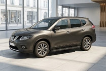 Nissan X-trail T32/Rogue 2014-2021 Pedane Laterali Allmond Black (2 pz, Alluminio) foto 1