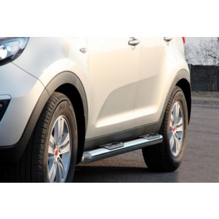 Tubi Laterali (2 pz, Acciaio Inox) Kia Sportage 2010-2015 foto 4