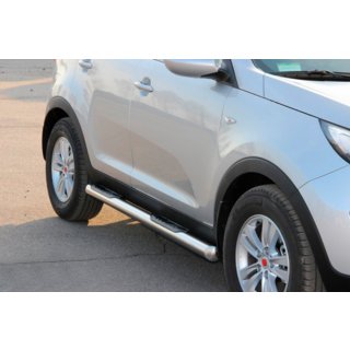 Tubi Laterali (2 pz, Acciaio Inox) Kia Sportage 2010-2015 foto 3