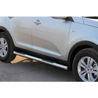 Tubi Laterali (2 pz, Acciaio Inox) Kia Sportage 2010-2015 foto 2